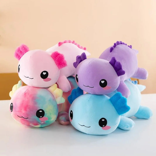 Liegendes Axolotl Kuscheltier