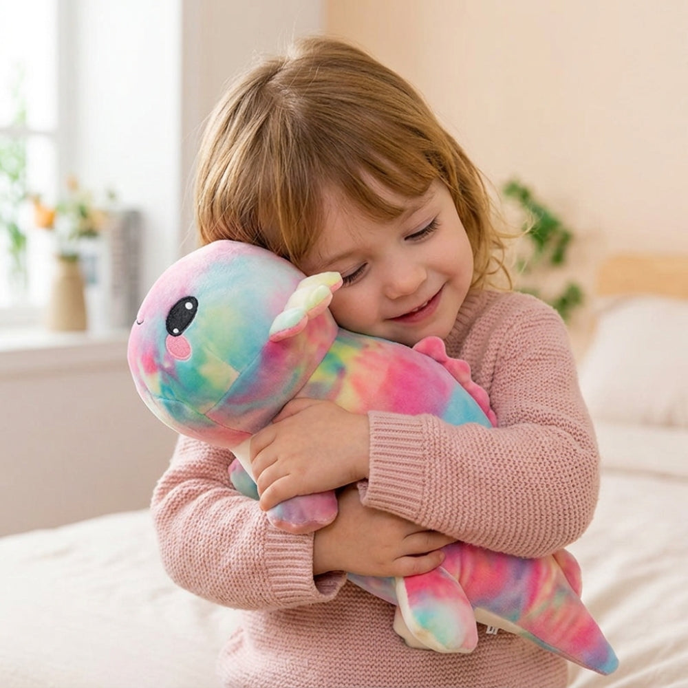 Liegendes Axolotl Kuscheltier