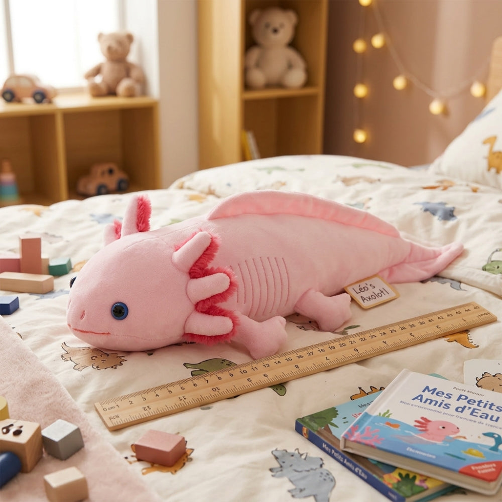Realistisches Axolotl Kuscheltier