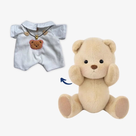 Teddybär Im Weißen Overall