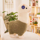 Alpaka Kuscheltier Bunt Grün