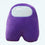 Among Us Kuscheltier Violett