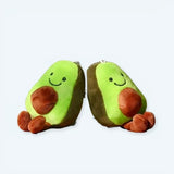 Avocado Plüsch Schlüsselanhänger Grün