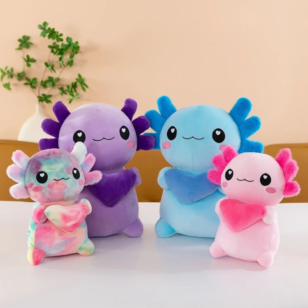 Axolotl Kuscheltier Mit Herz