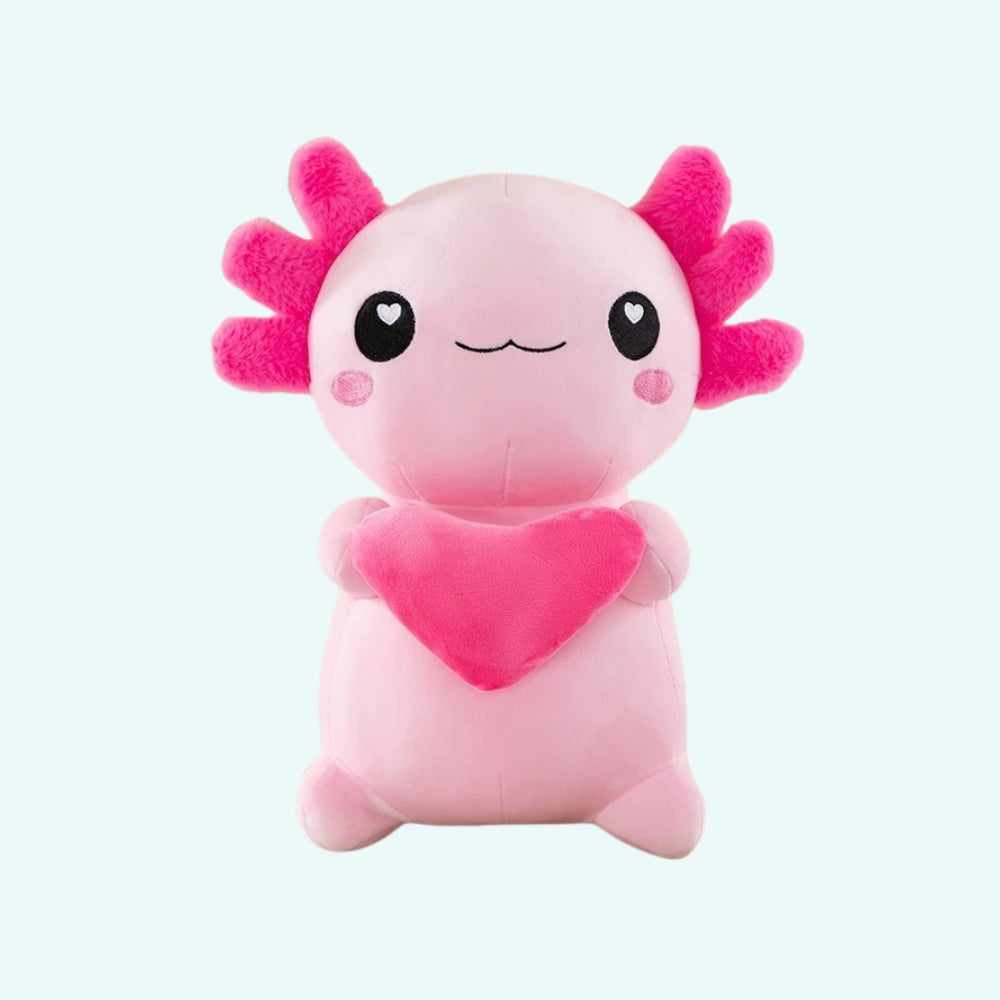 Axolotl Kuscheltier Mit Herz