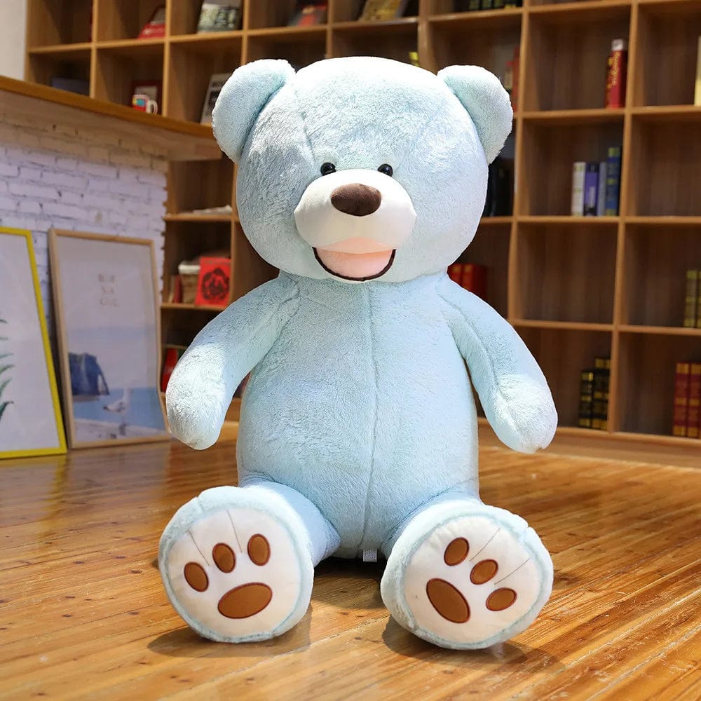 Bär Kuscheltier XXL Blau 130 cm