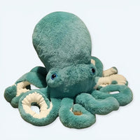 Blaues Oktopus Kuscheltier Weich 90 cm