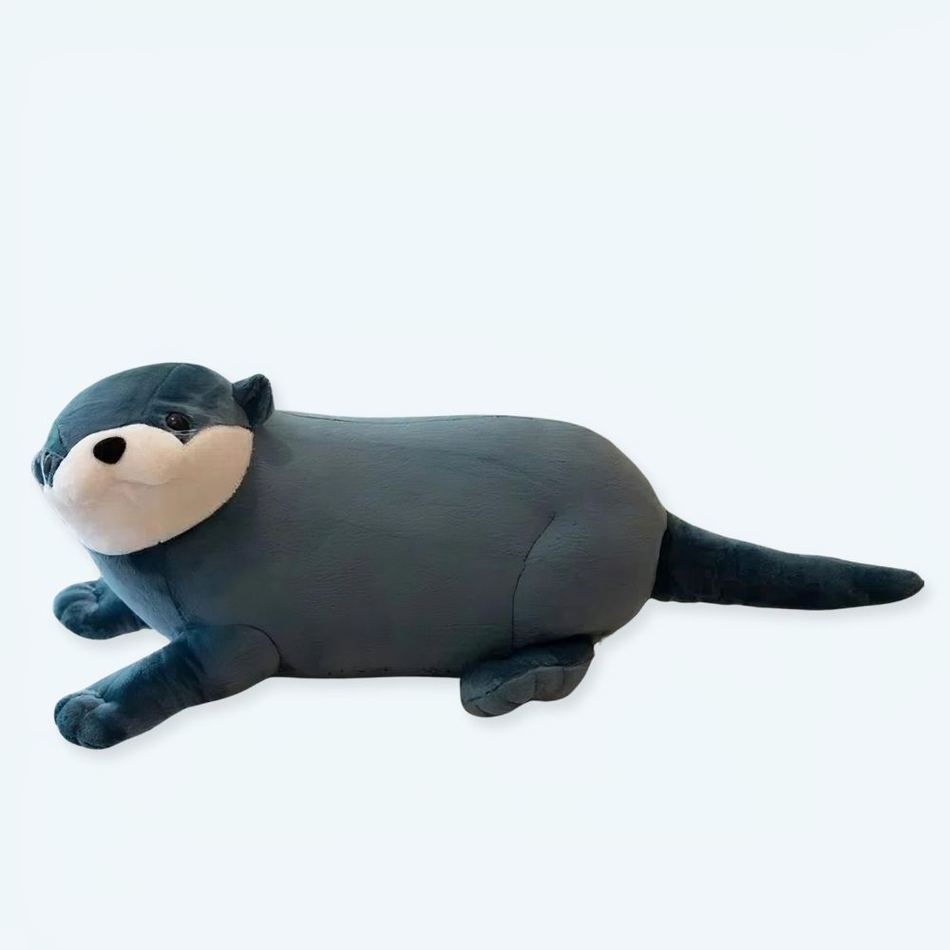 Blaues Otter Plüschtier 80 cm
