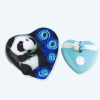 Blaues Panda Kuscheltier Zum Valentinstag