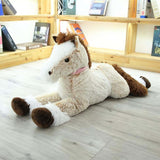Braun-Weißes Plüschpferd 90 cm