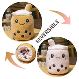 Bubble Tea Kuscheltier Wendbar 15 cm Marron/Rose