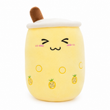 Bubble Tea Plüschtier 70 cm Jaune 1 yeux fermés
