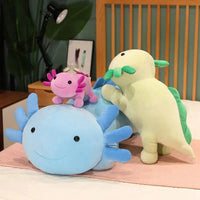 Buntes Axolotl Stofftier