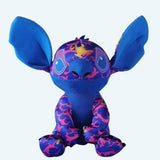 Buntes Stitch Plüschtier Blau Rosa