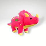 Buntes Triceratops Kuscheltier 100 cm Rosa