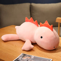 Dino Kuscheltier Mit Mähne Und Hörnern 80 cm Rosa