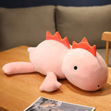 Dino Kuscheltier Mit Mähne Und Hörnern 80 cm Rosa