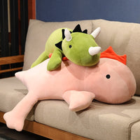 Dino Kuscheltier Mit Mähne Und Hörnern