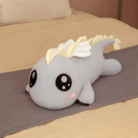 Drachen Kuscheltier Groß 130 cm Grau