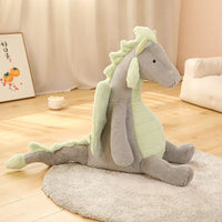 Drachen Stofftiere 70 cm Grau