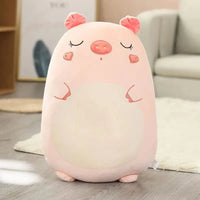 Eingeschlafenes Schwein Kuscheltier 60 cm