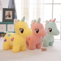 Einhorn Kuscheltier Bunt Mit Herzen