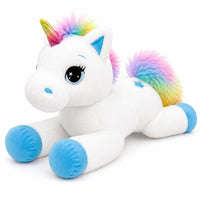 Einhorn Plüschtier Blau 80 cm