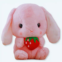 Erdbeer Hase Kuscheltier 30 cm