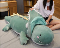 Fantasievolles Dino Kuscheltier In Blau