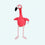 Flamingo Kuscheltier Aus Cord