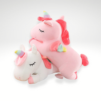 Flauschiges Weiches Einhorn Kuscheltier 100 cm Rosa