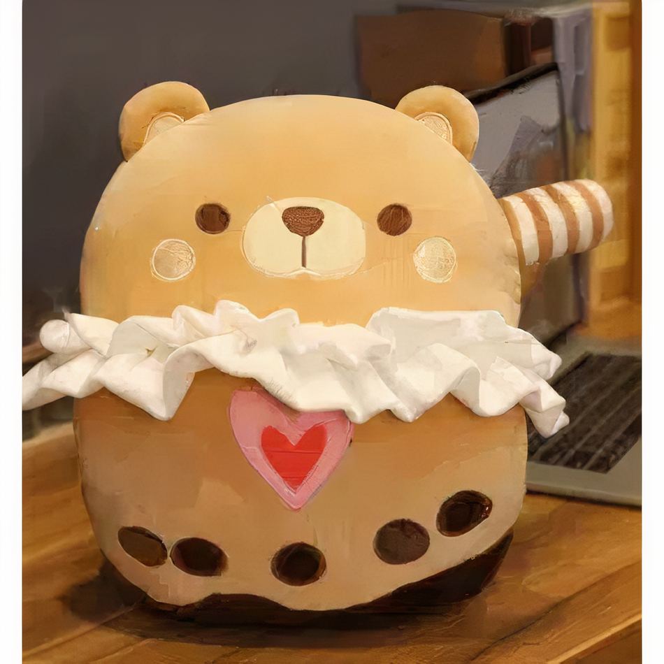 Fröhlicher Teddybär Kuscheltier