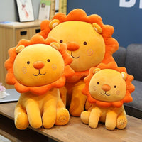 Fröhliches Löwen Kuscheltier In Orange