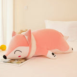 Fuchs Kuscheltier Liegend 90 cm Rosa