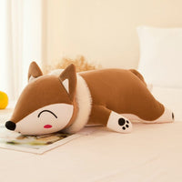 Fuchs Kuscheltier Liegend 90 cm Braun