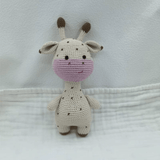 Gehäkeltes Giraffen Kuscheltier Mit Rosa Schnauze