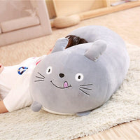 Graue Katze Kuscheltier Mit Zunge 90 cm
