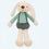 Kuscheltier Hase Grün