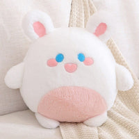 Hase Kuscheltier Weiß Rosa