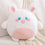Kuscheltier Hase Weiß-Rosa