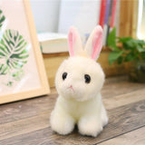 Hase Stofftier Lapereau blanc