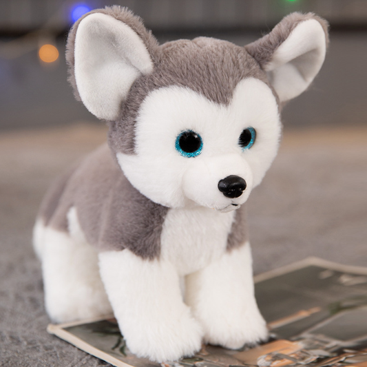 Husky Plüschtier Grau