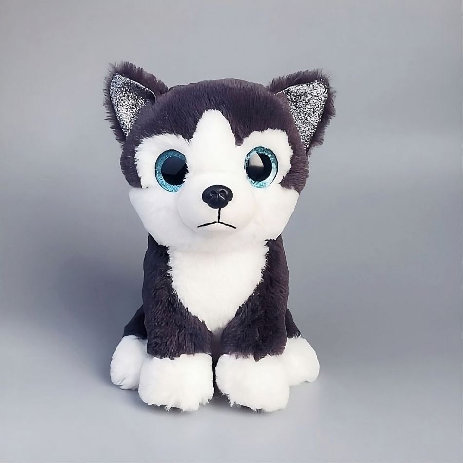 Husky Plüschtier Schwarz