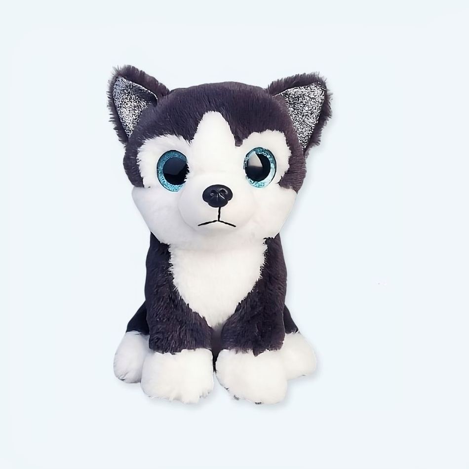 Husky Plüschtier Schwarz