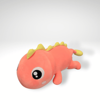 Kawaii Dino Kuscheltier Mit Großen Augen 140 cm Rosa