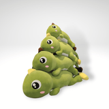 Kawaii Dino Kuscheltier Mit Großen Augen