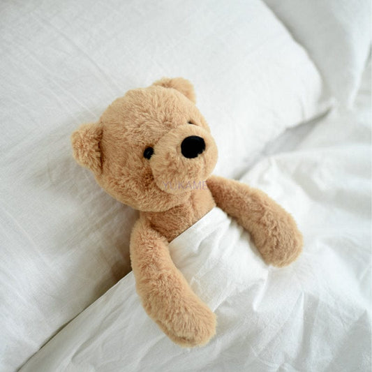 Kleiner Brauner Teddybär Sitzend