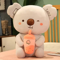 Koala Kuscheltier Mit Erdbeer Bubble Tea