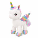 Kuscheltier Einhorn 80 cm Weiß