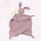 Kuscheltier Hase Aus Musselin Lila